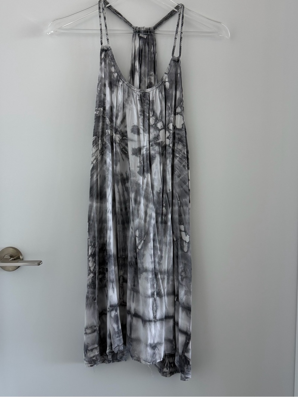 NWOT - Tie-Dye Gray & White Dress